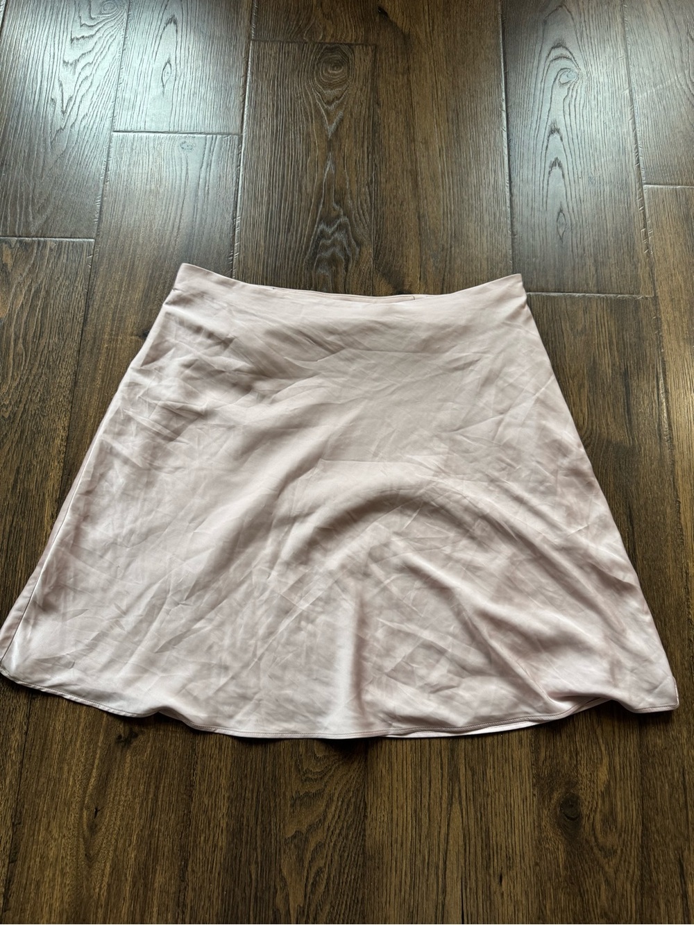 Express‎ Light Blush A-Line Satin Skirt